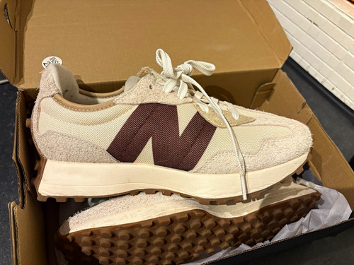 New balance 327 beige suede - beige, &